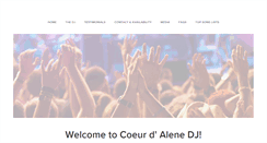 Desktop Screenshot of coeurdalenedj.com